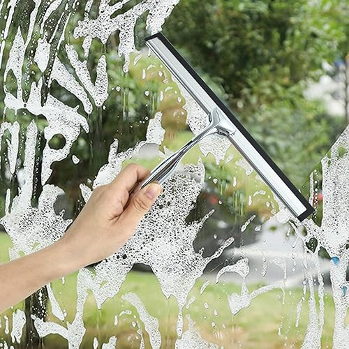 Miniatura 6 de CTOHN Escobilla de ducha para puertas de vidrio de ducha, acero inoxidable, escobilla de ventana de baño para limpieza del hogar, puertas de ducha,