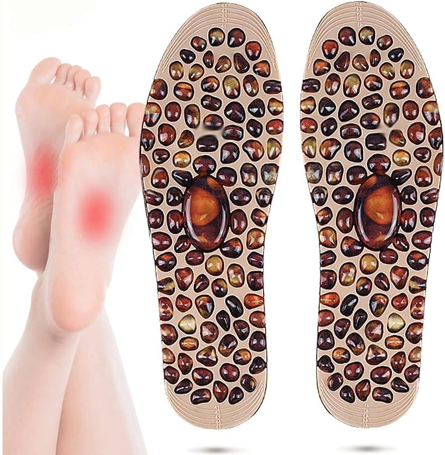 BHVXW Cobble Foot Massage Insole Feet Therapy Acupressure