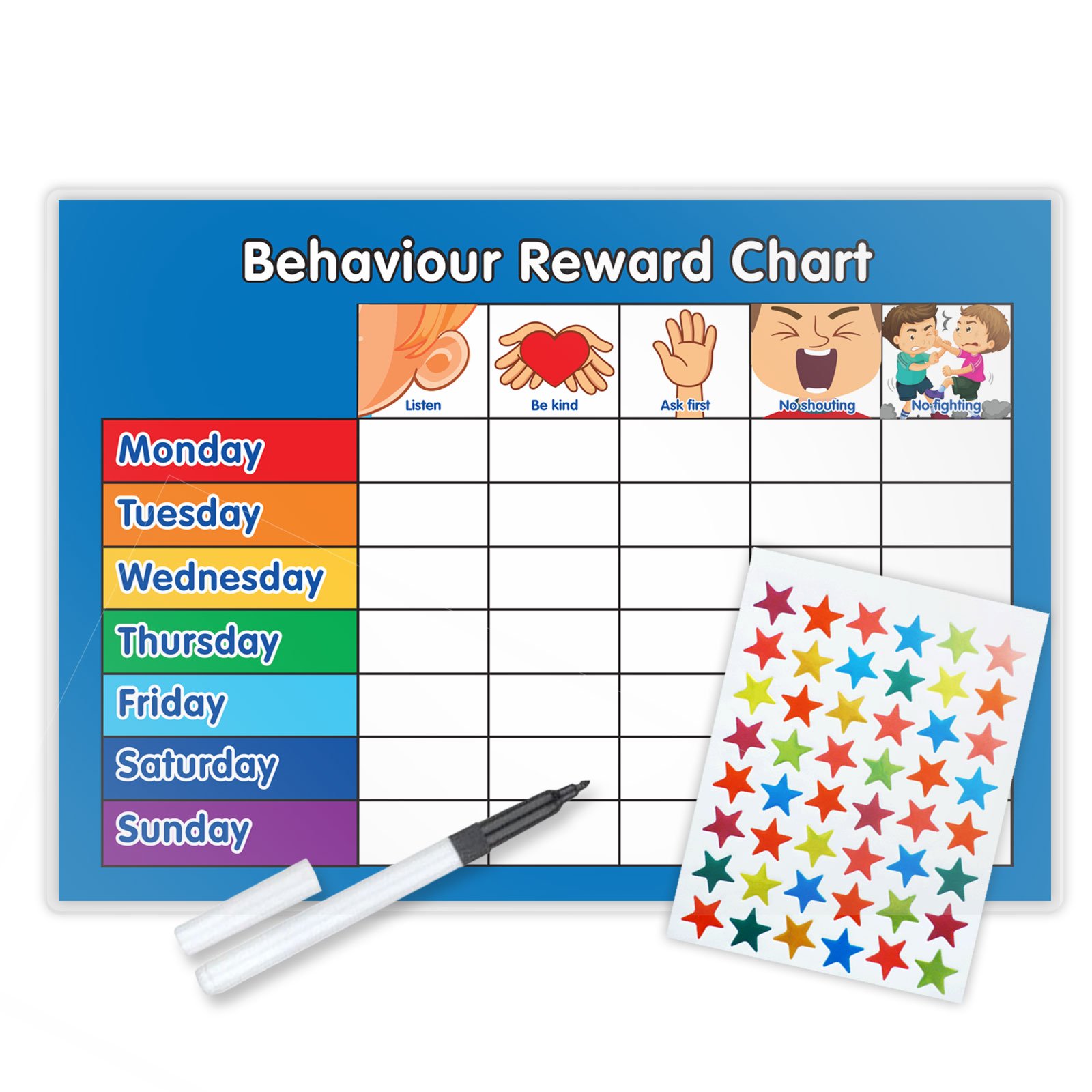 Funky Monkey House Behaviour Reward Chart including FREE Star Stickers 