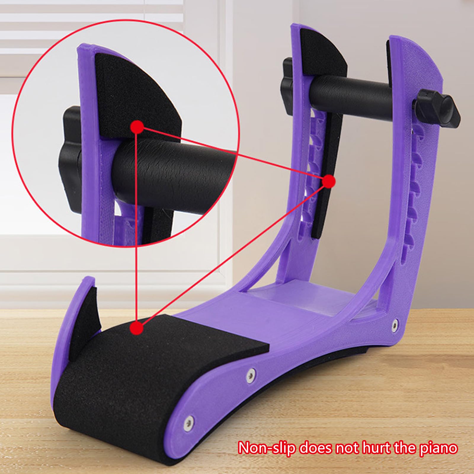 Supporto ergonomico per Chitarra elettrica, Supporto per Pedale per Chitarra Antiscivolo, poggia Gambe per Chitarra per Migliorare Il Comfort e la stabilità Durante Il Gioco.
