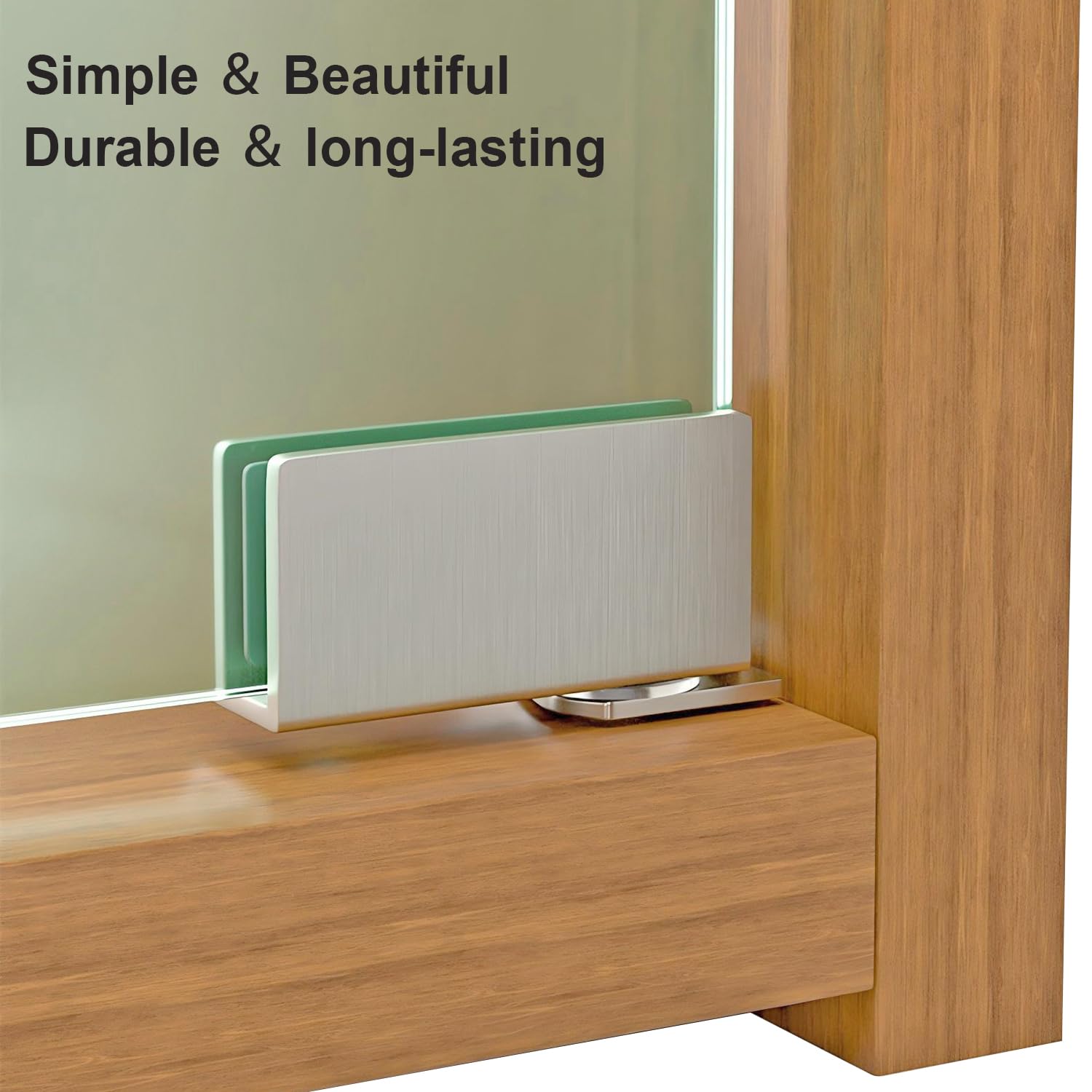 1 Set Cerniere per Porte in Vetro, Morsetti in Vetro, Supporto Laterale, per Porte di Spessore 5-8mm