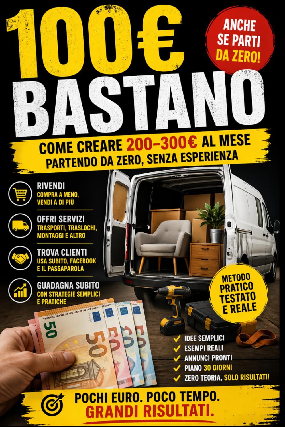100 € Bastano - Come creare 200-300 € al mese partendo da zero: Come guadagnare da zero con quello che hai (anche senza esperienza). Metodo semplice e reale per guadagnare ogni mese