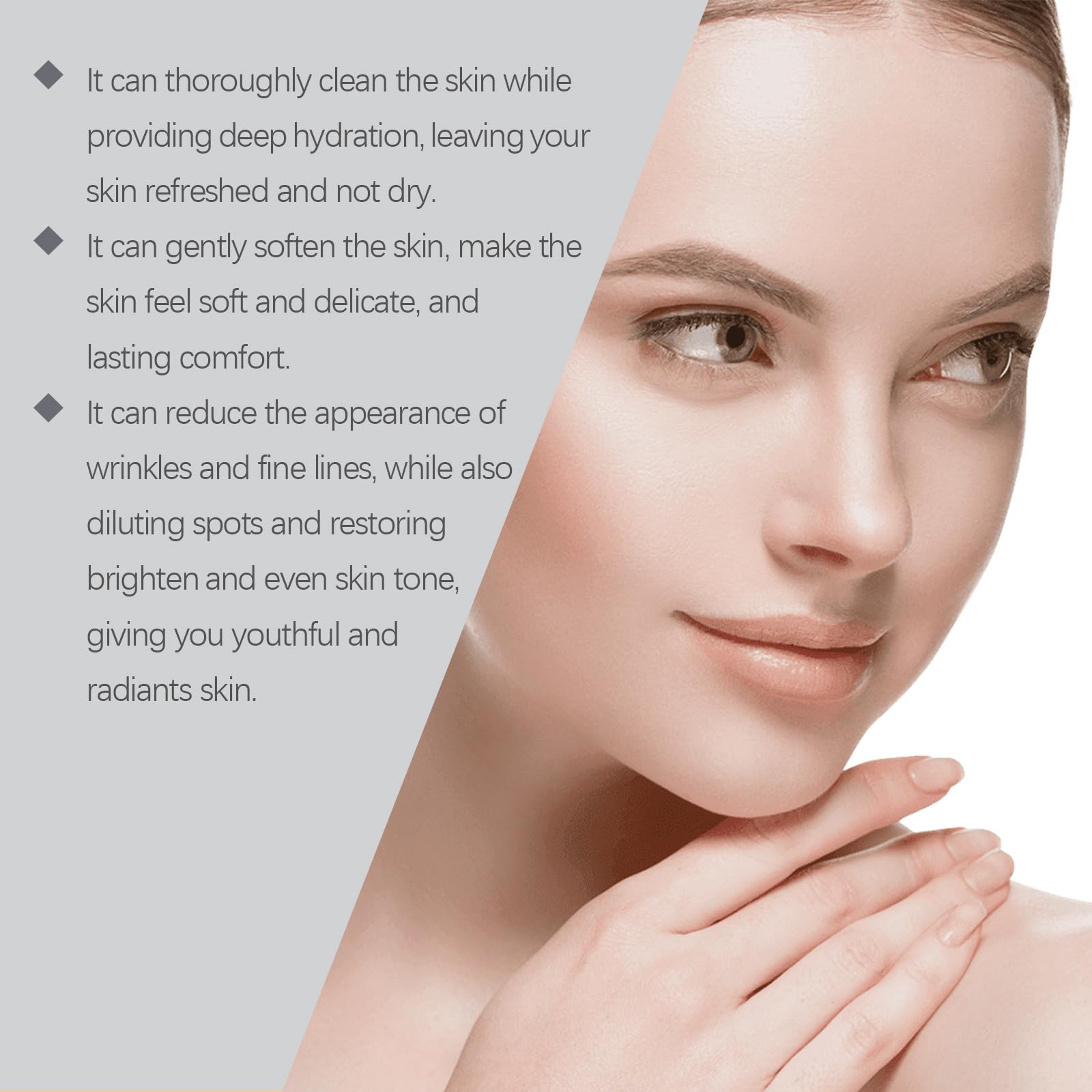 Deep Face Mousse, płyn do mycia twarzy z pianki pomarańczowej, aloes, naturalny ekstrakt z pomarańczy i witamina C, do głębokiego oczyszczania, nawilżania, redukcji zmarszczek i matowości (4 szt.)