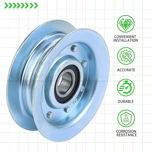 Miniatura 9 de Paquete de 2 poleas tensoras GY22172 que reemplazan a la polea tensora GY22172 John Deere, GY20067 polea tensora GY20067, GY 20067, GY 22172 para