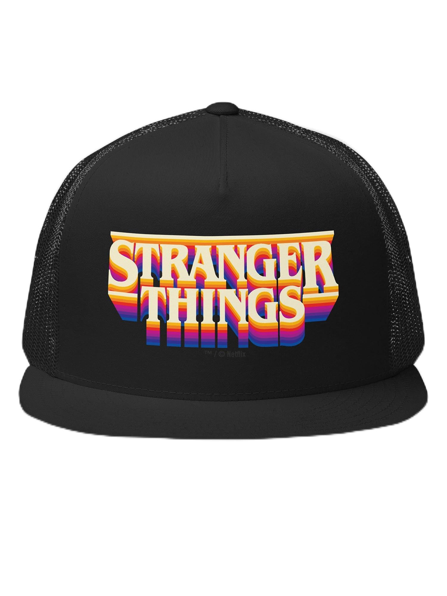 Amazon.com: Stranger Things Logo Trucker Hat - Officially Licensed