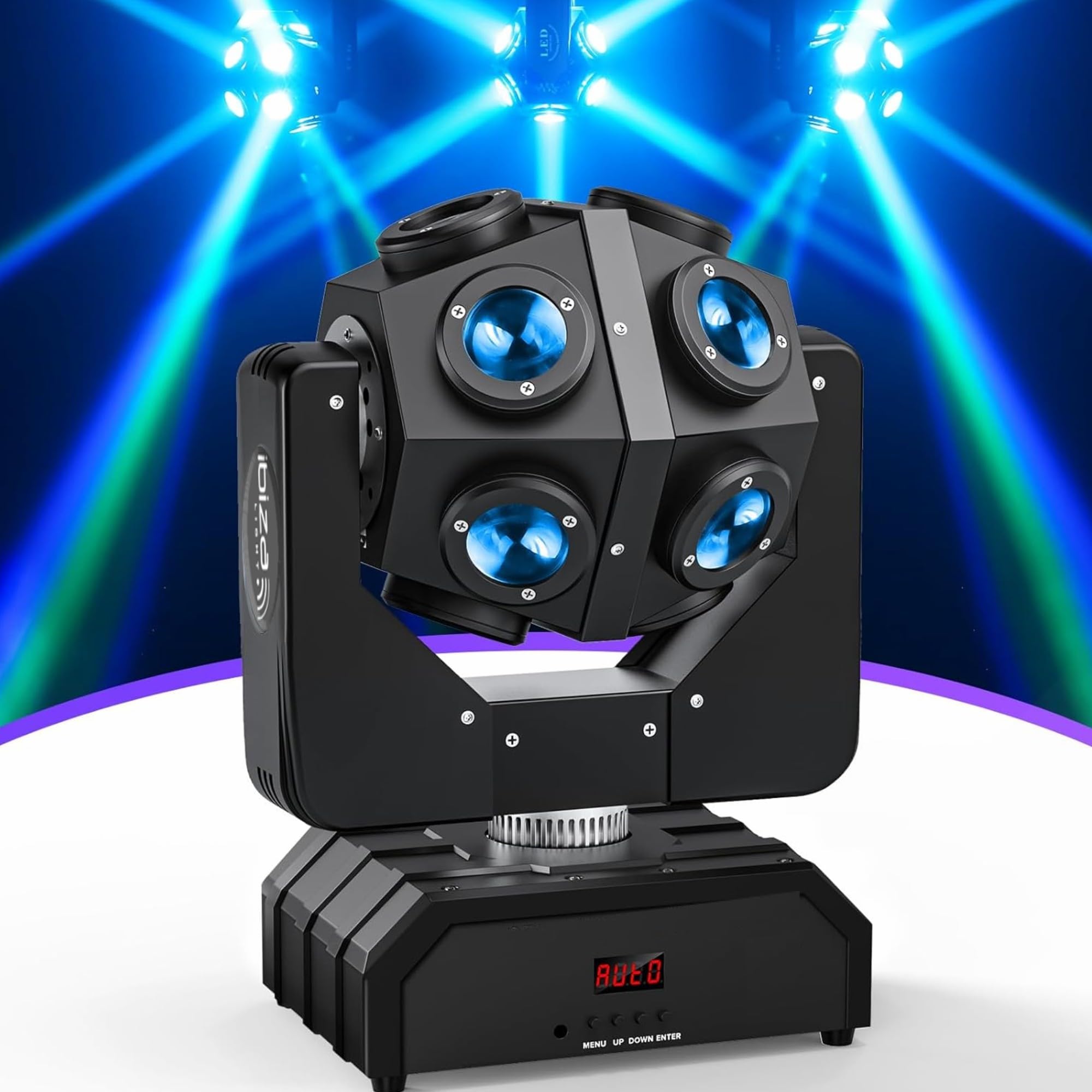 PACK DJ LIGHT avec 2 LYRES LMH250-RC 2 PARLED 12X3W DMX - PA SONO DJ