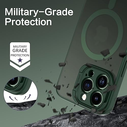 Miniatura 6 de BENTOBEN Funda para iPhone 13 Pro, iPhone 13 Pro con soporte de cámara y soporte de anillo para soporte, compatible con MagSafe Funda protectora