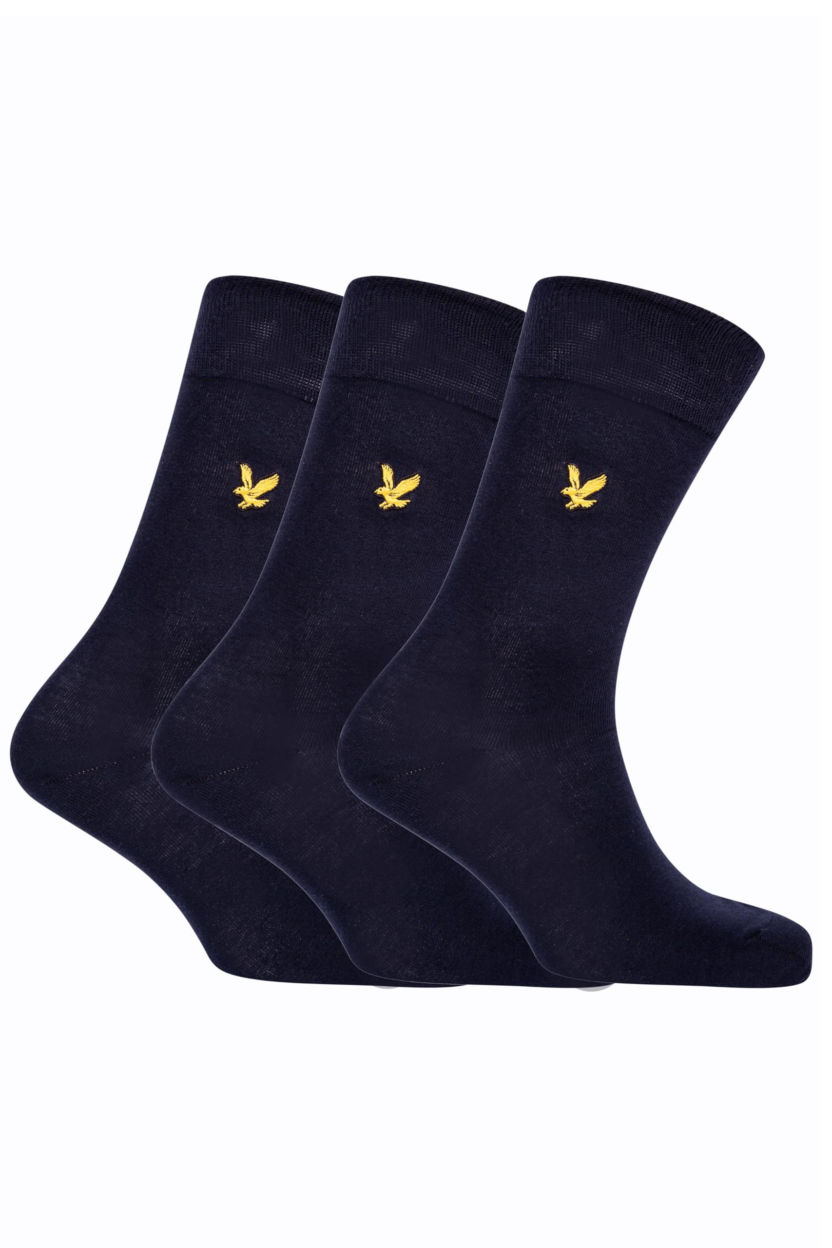 Lyle & Scott Men's Blue (Peacoat 5002) Angus Plain Socks, One Size (Manufacturer Size: 7-11)