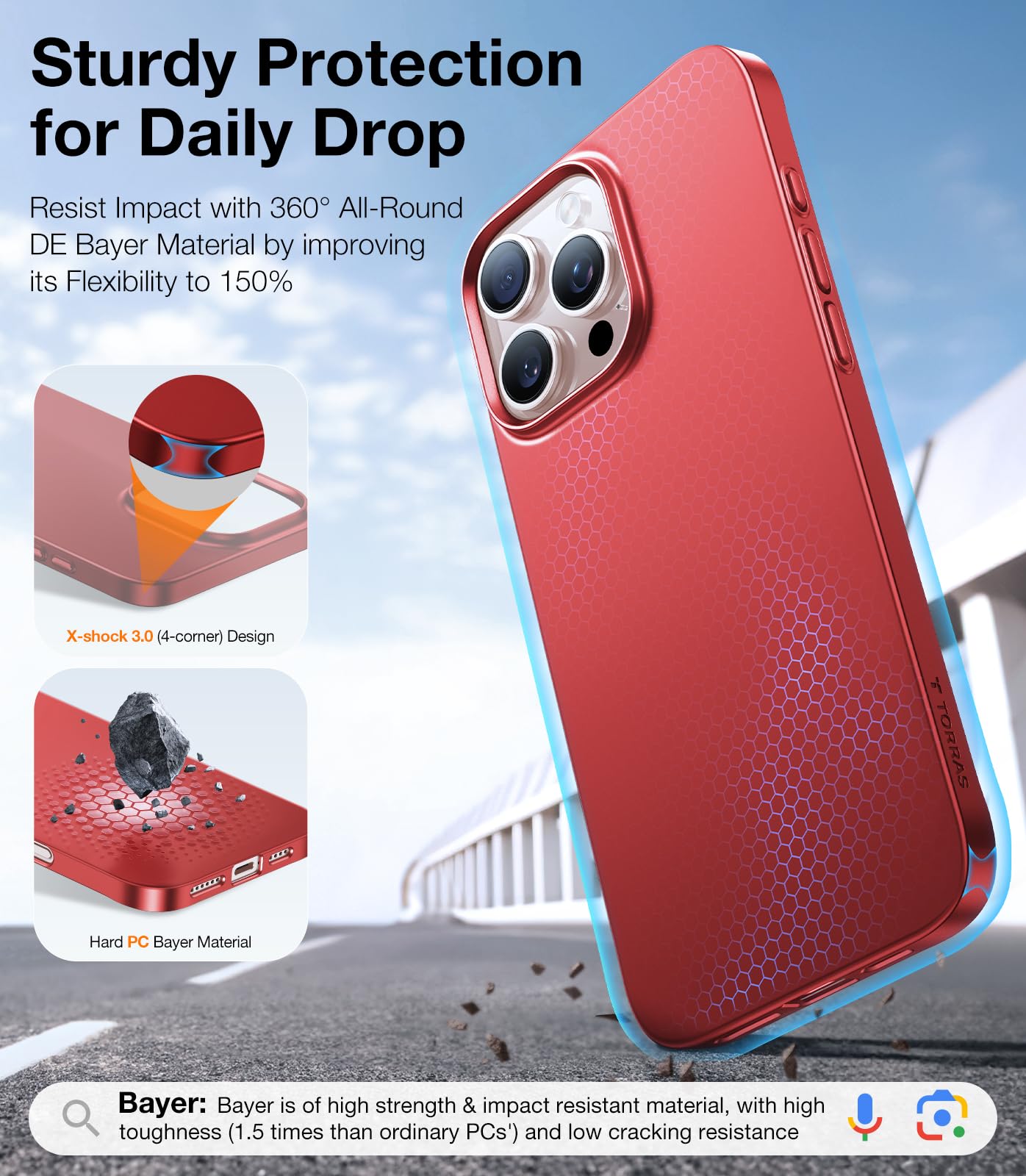 Amazon.com: TORRAS Magnetic Slim Fit for iPhone 16 Pro Case