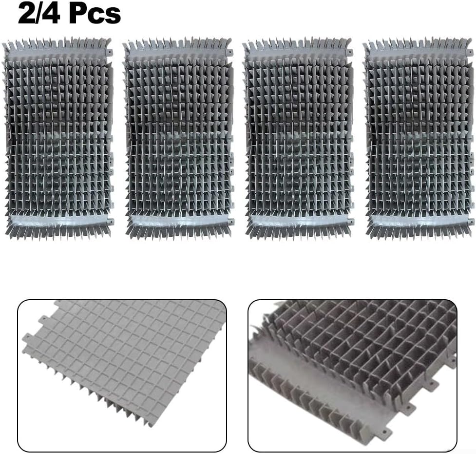 Pool Cleaner Brush Replacement Parts 6101641-R2 Climbing Brushes Compatible For Dolphin for DX3 for DX4 M200 Robotic Pool Cleaners Grey Front Rear Brush Set(2pcs)