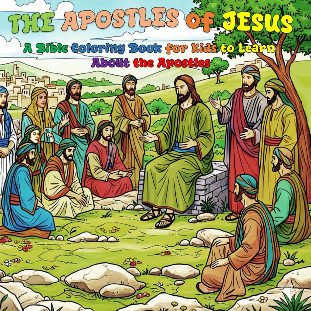 THE APOSTLES OF JESUS: A Bible Coloring Book for Kids: Learn about the Apostles