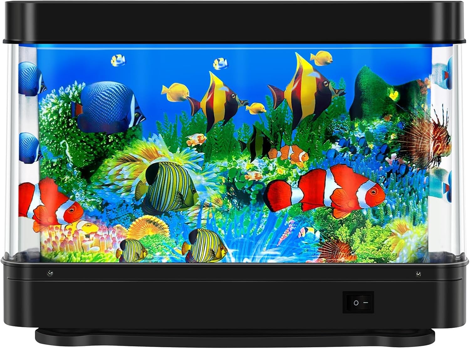 Fake Fish Tank,Virtual Ocean Moving Fish lamp,Fake Aquarium Decor