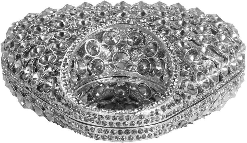 Women's Sparkly Evening Bag Glitter Rhinestone Clutch Purse Top Handle Bag with Chain for Party Wedding - Image 3