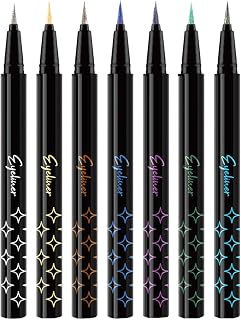 Pearl Eyeliner Kit - 7pcs Glitter Waterproof Eye Color Set | Smudge Resistant Liquid Liner Pens, Professional Eye Makeup Collection | High Pigment Shimmer Beauty Set For Women Girls Part