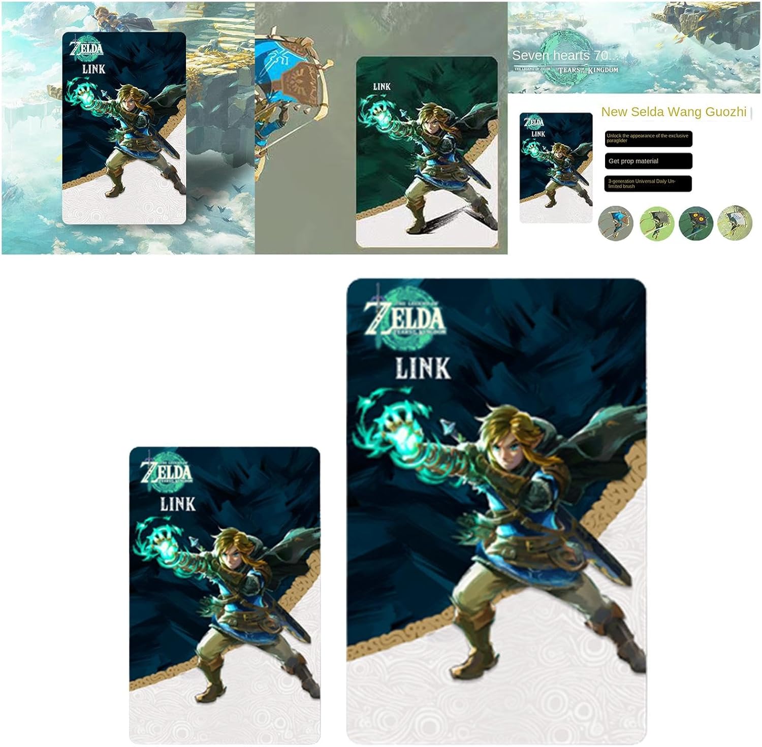 CALANDIS™ Amiibo Zelda Card Durable Universal Crossover Card for All National Versions 21x31mm | Toys to Life | Video Game Accessories