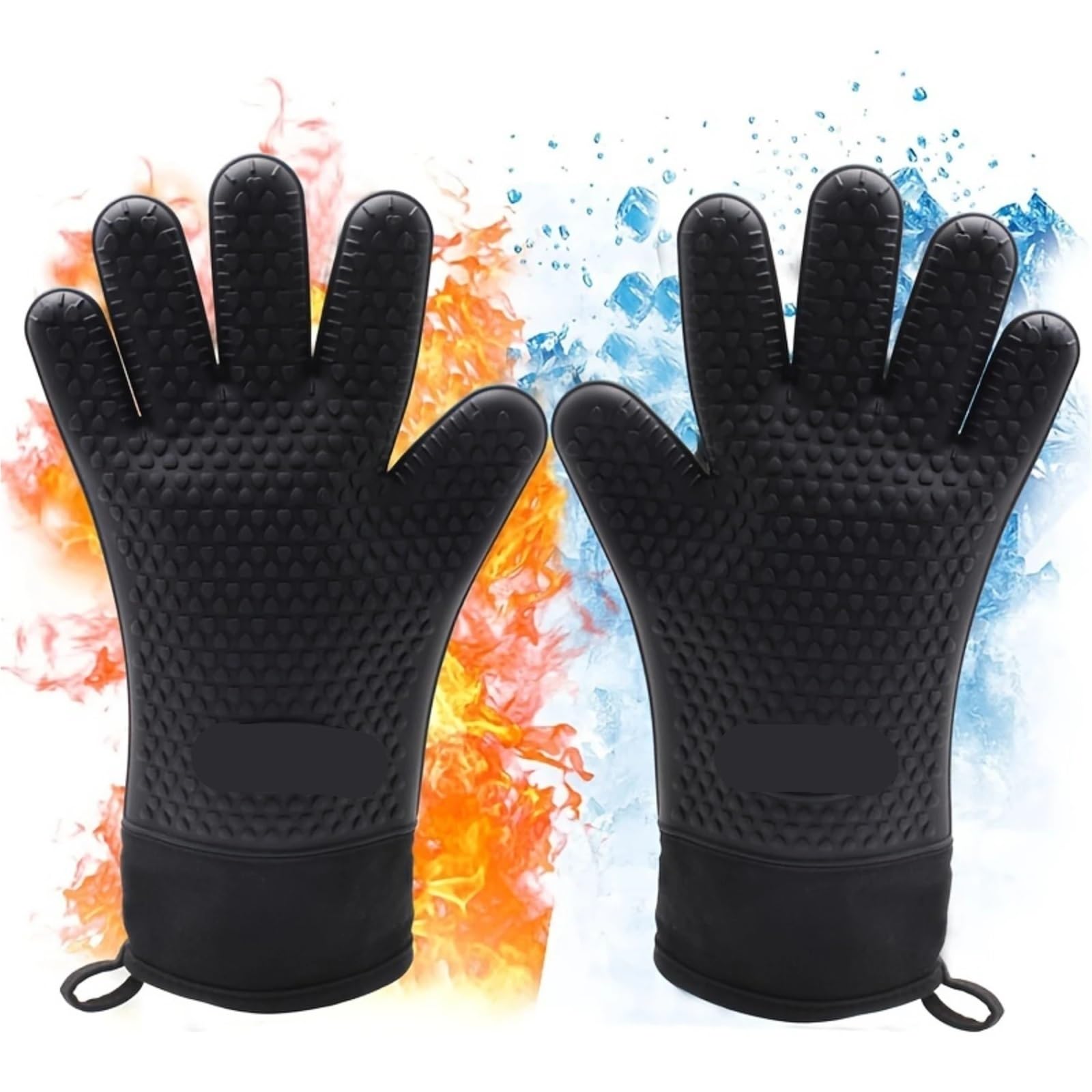 Manoplas para Horno Guantes de Silicona Resistentes al Calor for Horno, Manoplas de Cocina Impermeables for cocinar, Hornear, Asar a la Parrilla para Horno