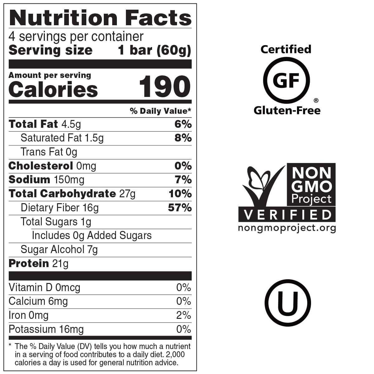 No Cow High Protein Bars, Birthday Cake, 21g Plant Based Vegan Protein, Keto Friendly, Low Sugar, Low Carb, Low Calorie, Gluten Free, Naturally Sweetened, Dairy Free, Non GMO, Kosher, 4 Pack