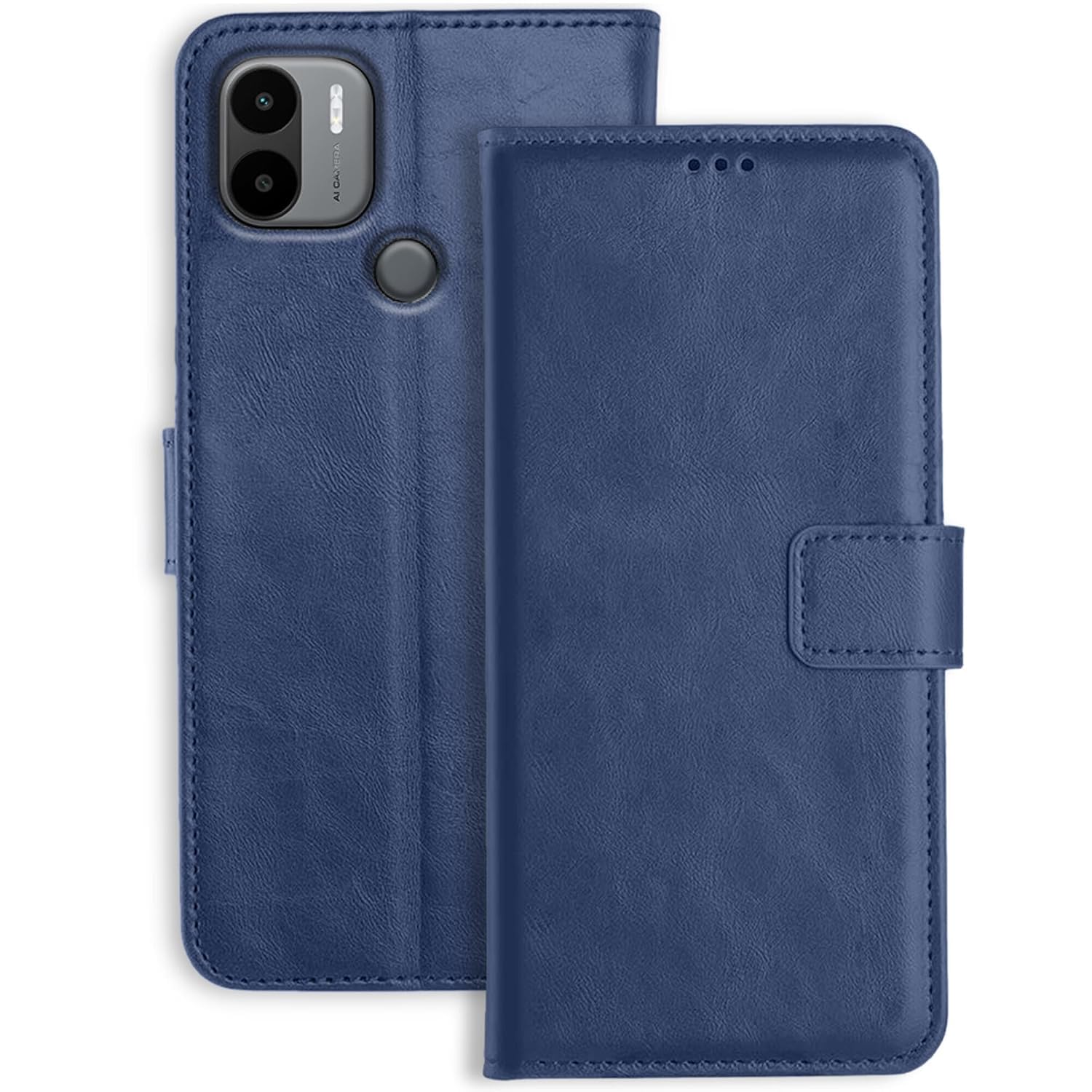 TOUCCH Flip case for Poco C51 / Redmi A1 Plus/Redmi A2 Plus/Poco C50| Leather Finish Cover & Flexible Stand Design | Card and Money Pocket | Blue (B0CZPKKH6S) Amazon Price History, Amazon Price Tracker