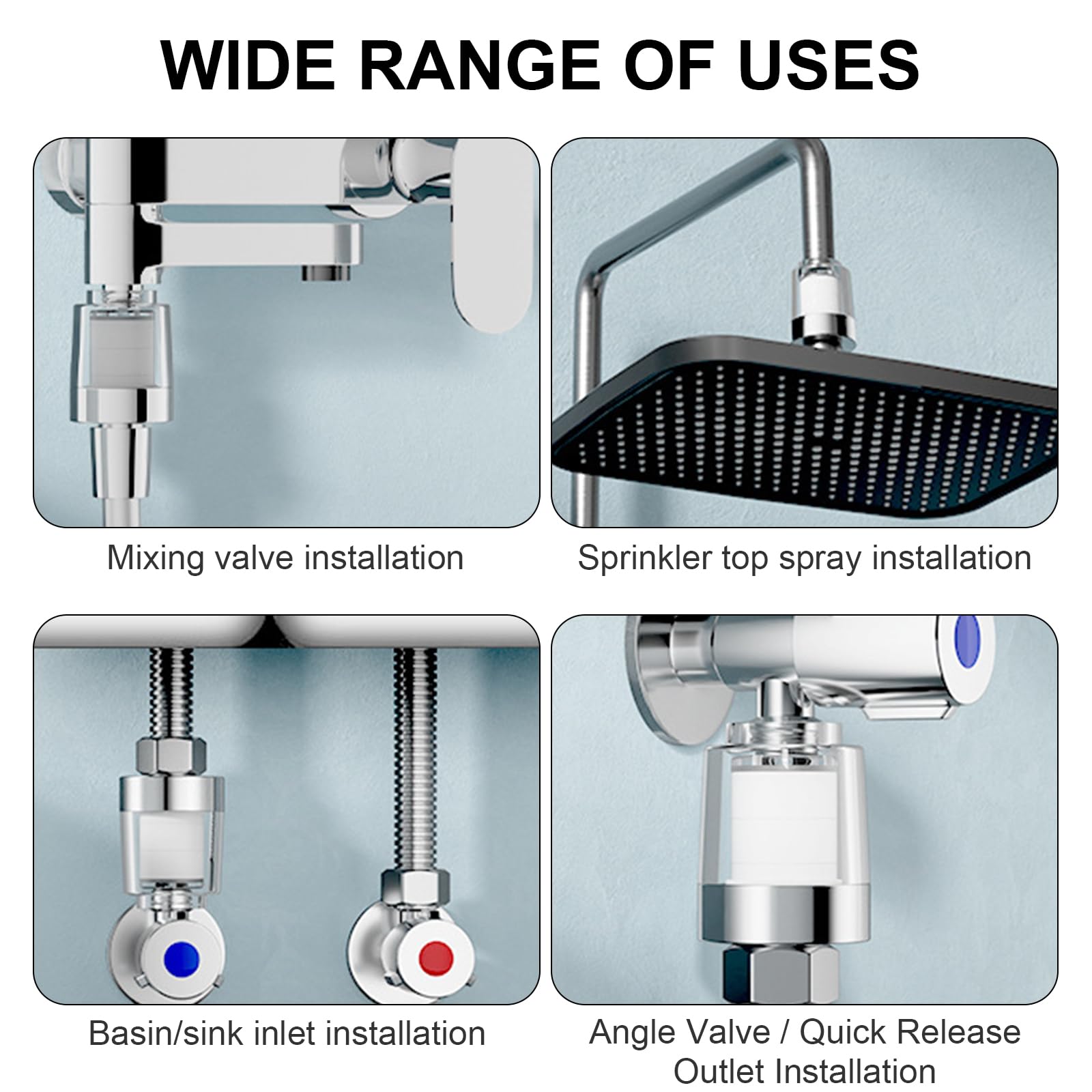 PASNMKvn Household Electric Water Heater Pre-Filter Water Outlet Purifiers PP Cotton Cartridge Water Heater Inlet Filter