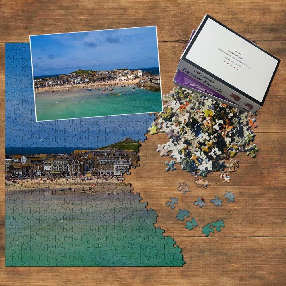 UK England St Ives Cornwall Port Jigsaw Puzzle 1000 Piece Travel Souvenir Wooden