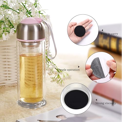 Miniatura 4 de Paquete de 20 piezas de goma para vasos de sublimación, protectores antideslizantes de silicona para vasos, posavasos de silicona con parte inferior