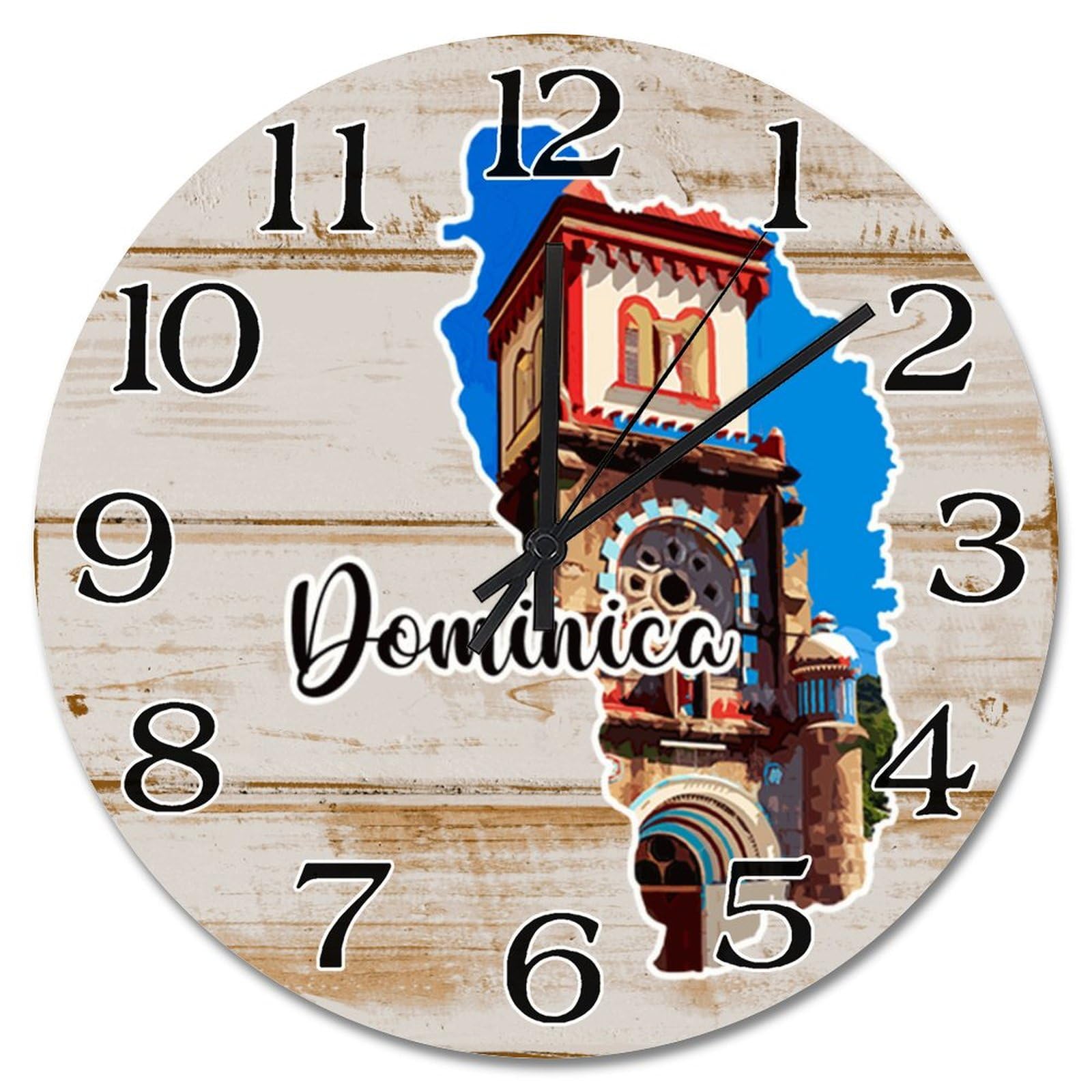 Grande horloge murale pour chambre et salon style ferme rustique