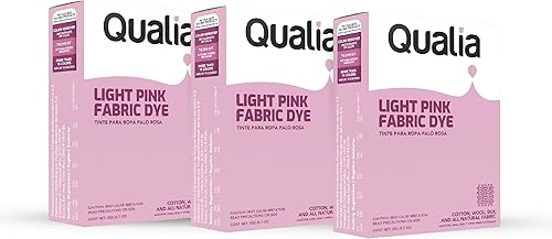 Vista 36 de Tinte textil en polvo multiusos Qualia, tinte fácil de usar para telas naturales: algodón, lana, seda, madera y lino, colores ultra concentrados