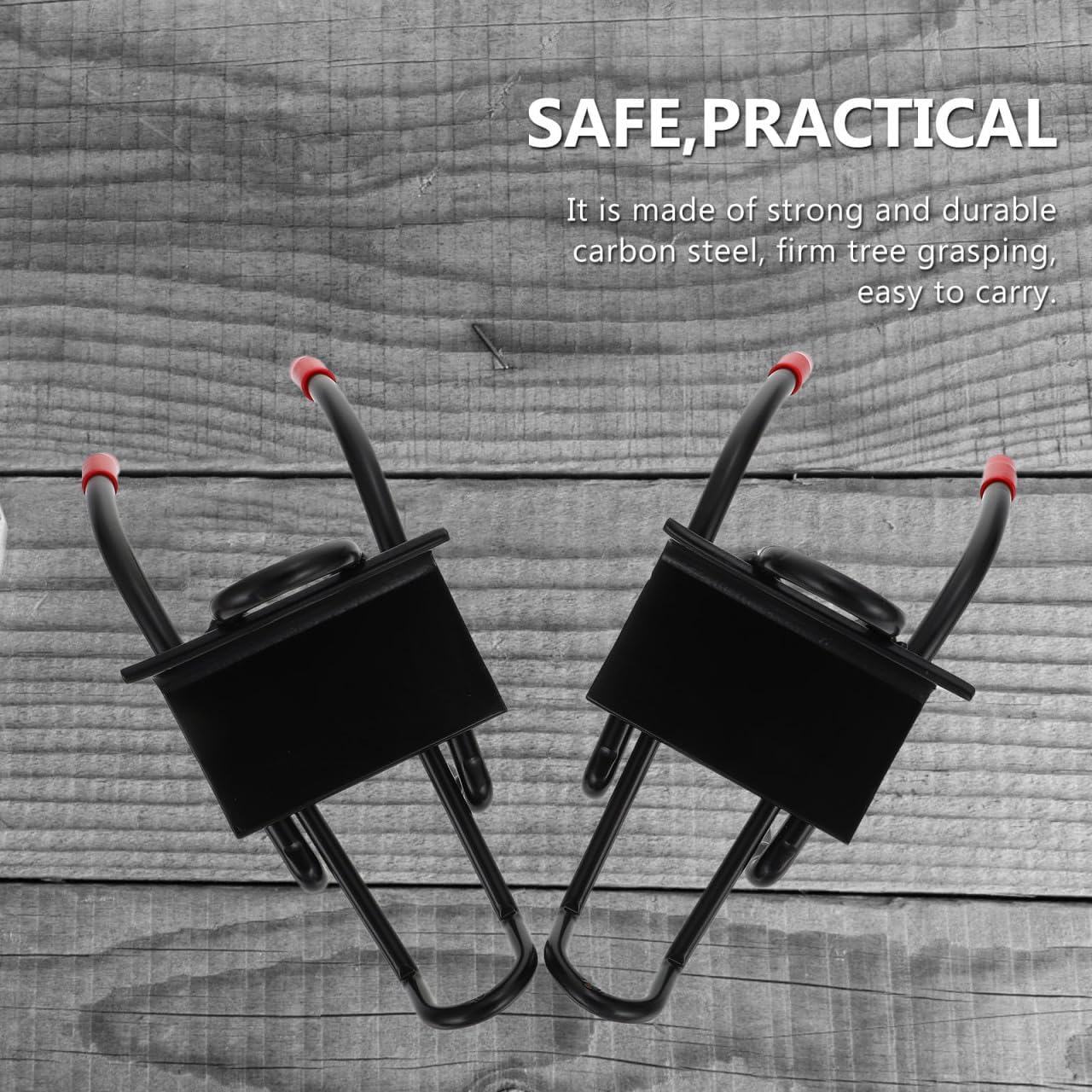 ibasenice Useful Climbing Spikes Tools Climbing Sticks Climbing Gear Steel Tree Climbing Tree Climbing for