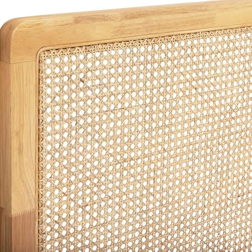 IDMarket - EDHEN 140 CM cabecero en caña y madera