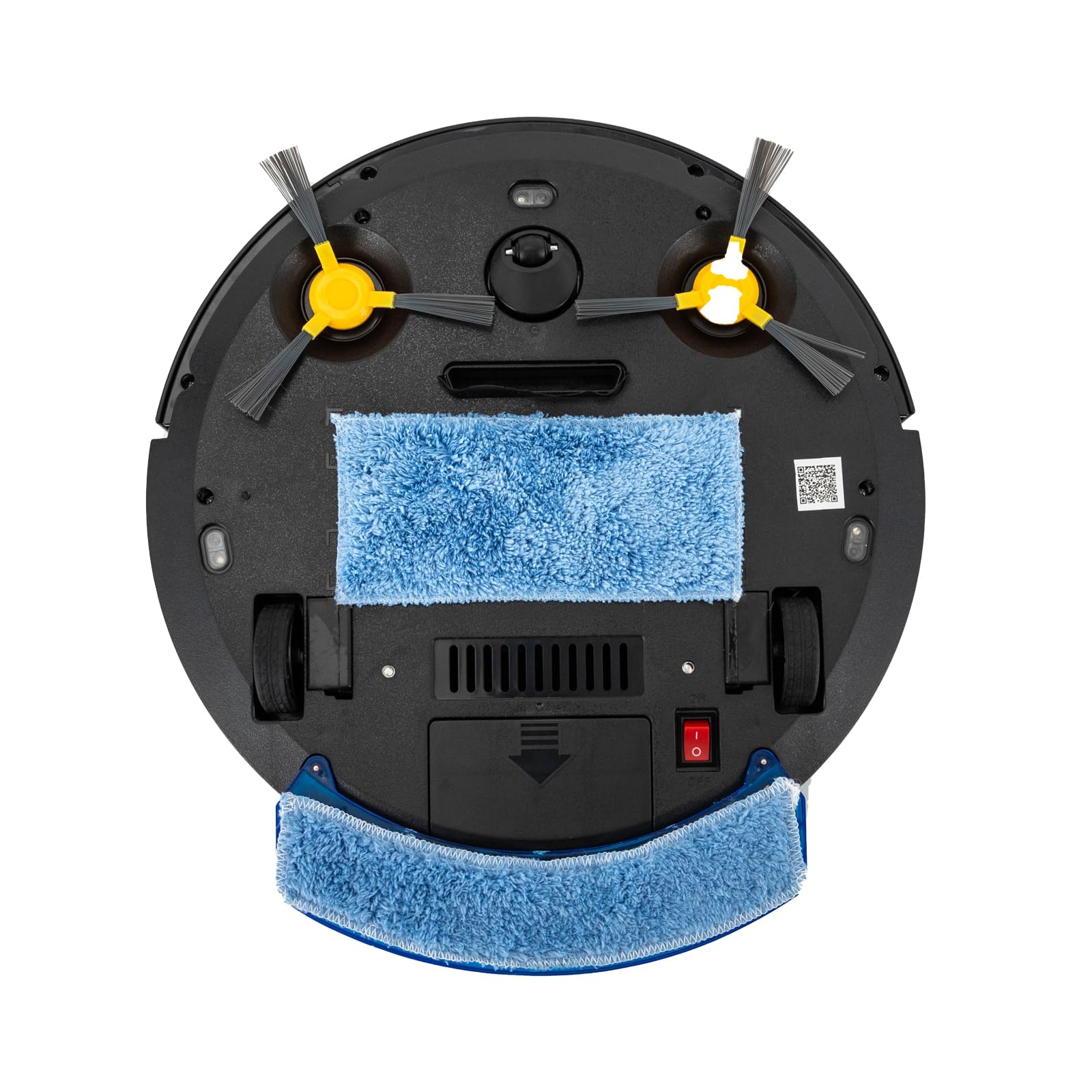 Madelynn Robot aspirador 3 en 1 con función de limpieza, 15 W, 1800 Pa, barredora, varios métodos de control, robot aspirador de 150 ml, capacidad del depósito de agua 55 dB, con mando a distancia