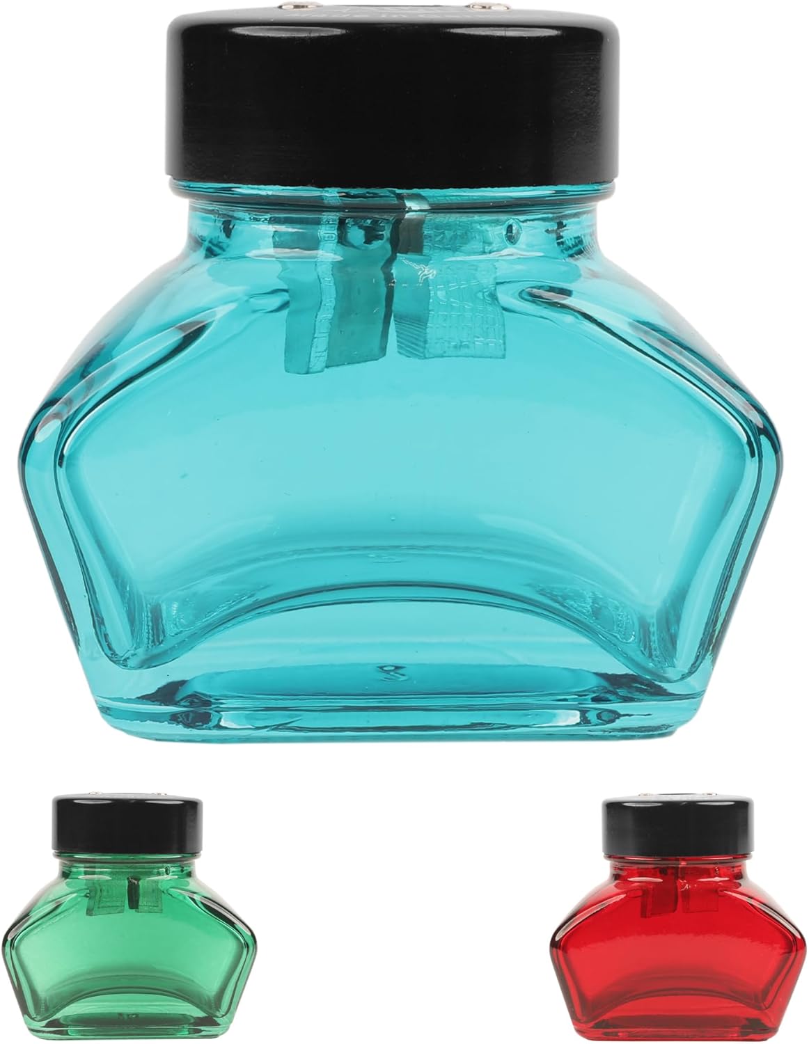 ALVIN DUX Glass Inkwell Sharpener/Single Green