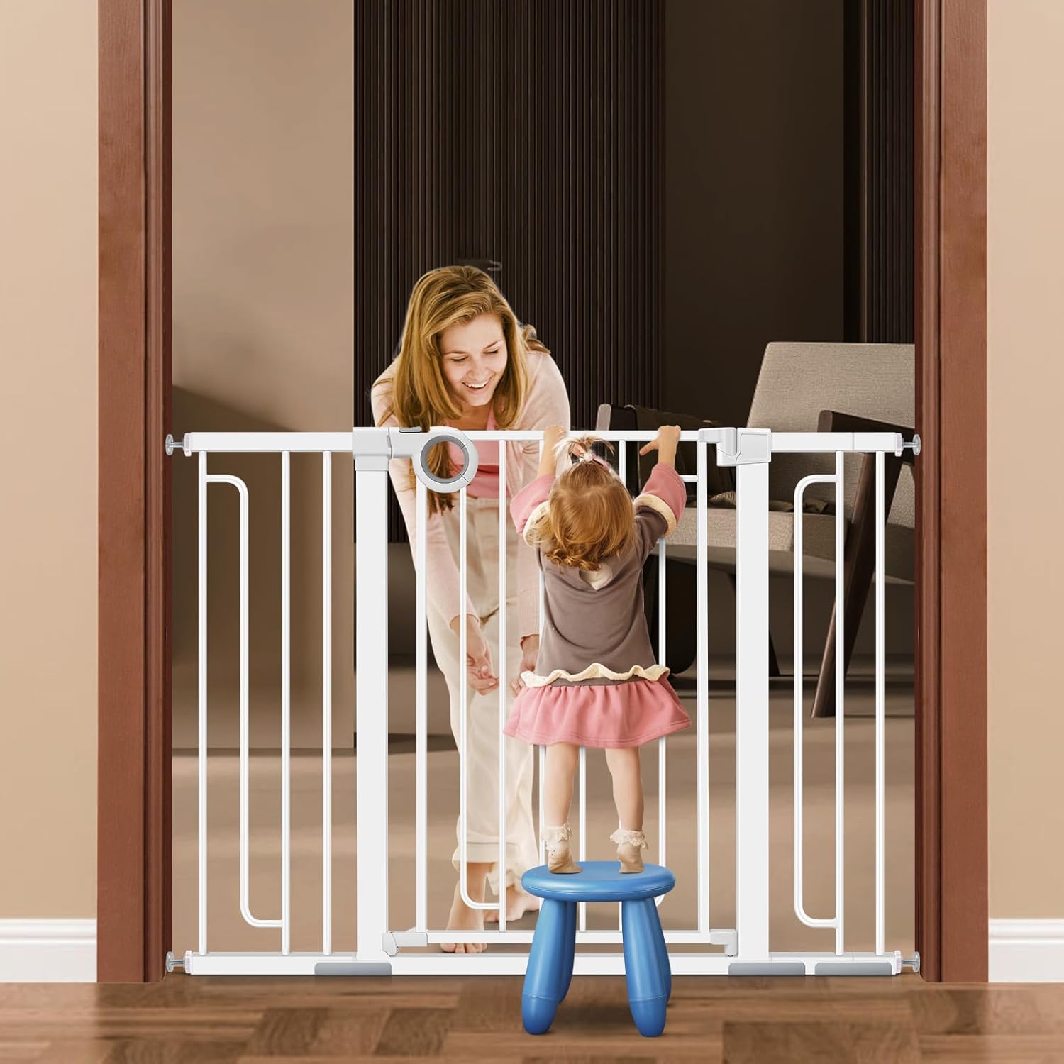 Baby Gate for Doorways and Stairs, RONBEI 29.9351.5" Wide
