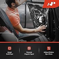 Vista 3 de A-Premium Motor de elevación de elevalunas eléctrico (2 pines) compatible con Subaru Impreza 2002-2007, Forester 1998-2008, sin función anti-clip