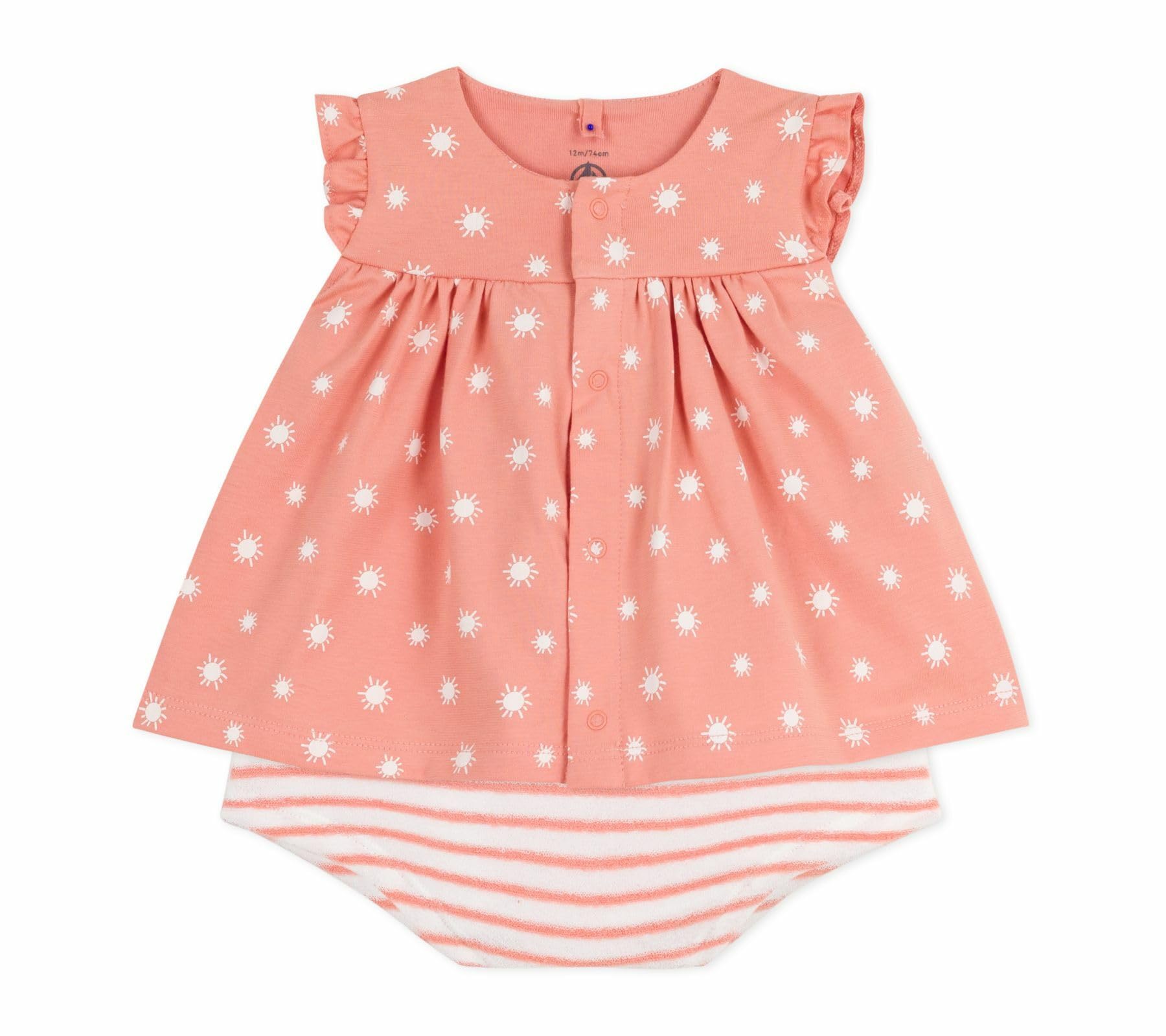 Petit Bateau Baby - Mädchen A0dca 2-teiliges Set (1er Pack)