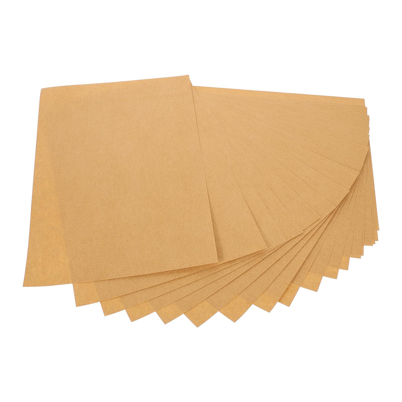Alipis Etiquetas Adhesivas Papel Kraft Portátil y Escribible 100 Hojas de Papel Kraft para Impresora A4 para Uso Oficina y Manualidades