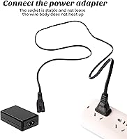 Vista 7 de Evenpop 2 Prong AC Power Cord Cable Compatible with Xbox One SXbox One XXbox Series XS Game Console, for Sony PlayStation PS4 PS3 PS2 SlimPSPPSV