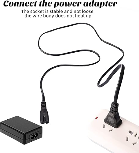 Miniatura 7 de Evenpop 2 Prong AC Power Cord Cable Compatible with Xbox One SXbox One XXbox Series XS Game Console, for Sony PlayStation PS4 PS3 PS2 SlimPSPPSV