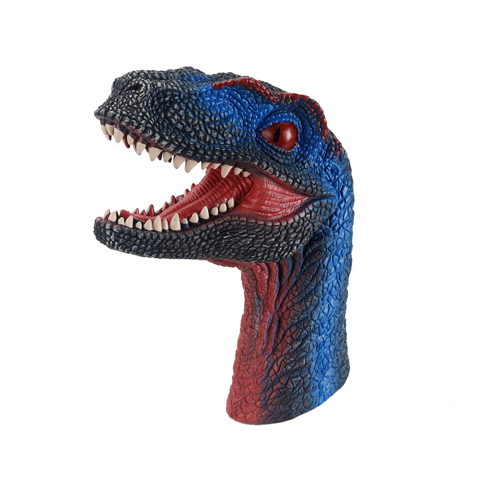 Andux Dinosaur Hand Puppet Realistic Soft Rubber Interactive Role Play Hand Puppet Toys DWST-01 (Velociraptor)