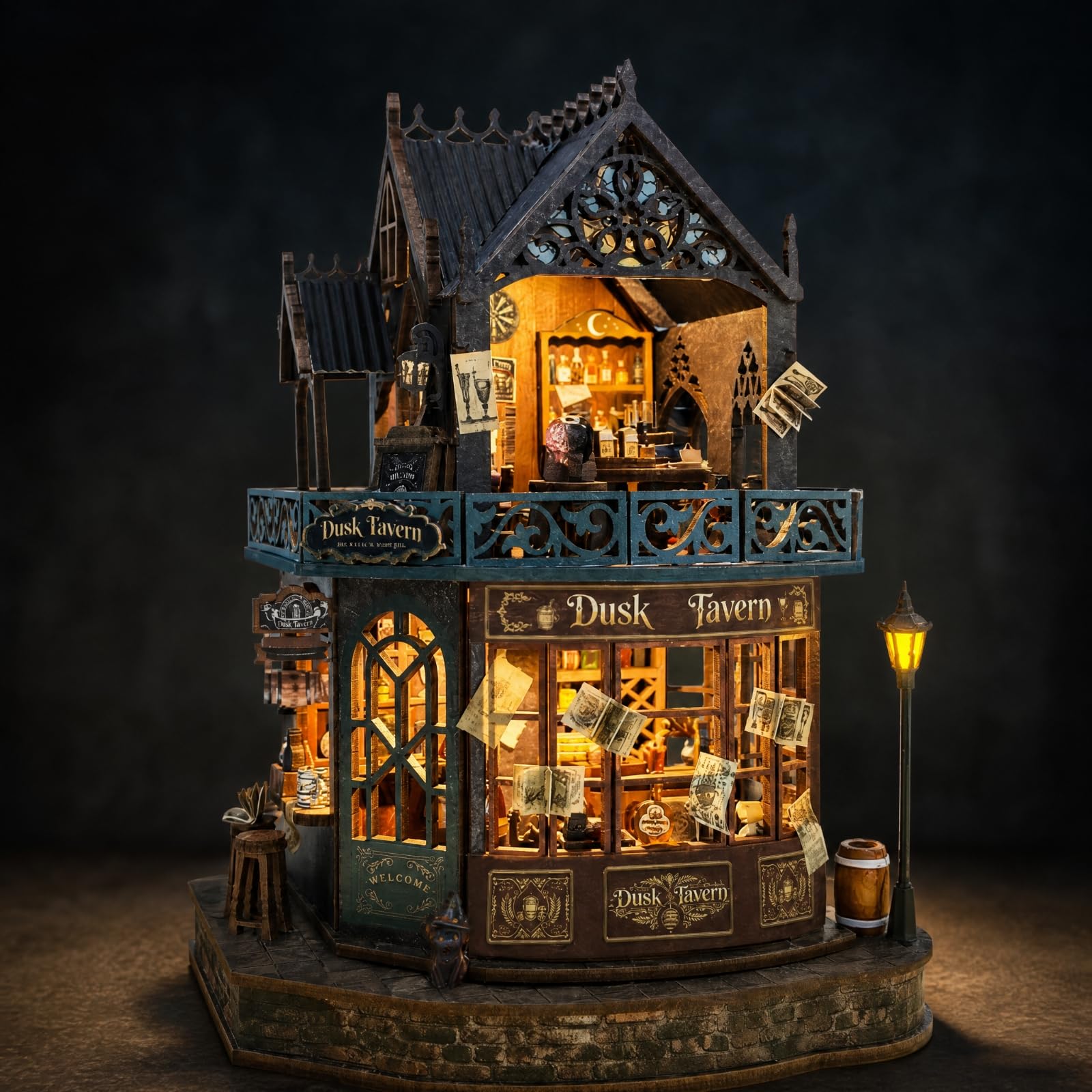 Modellino di DIY in Miniatura Immersivo Oggetto da Collezione per Libreria