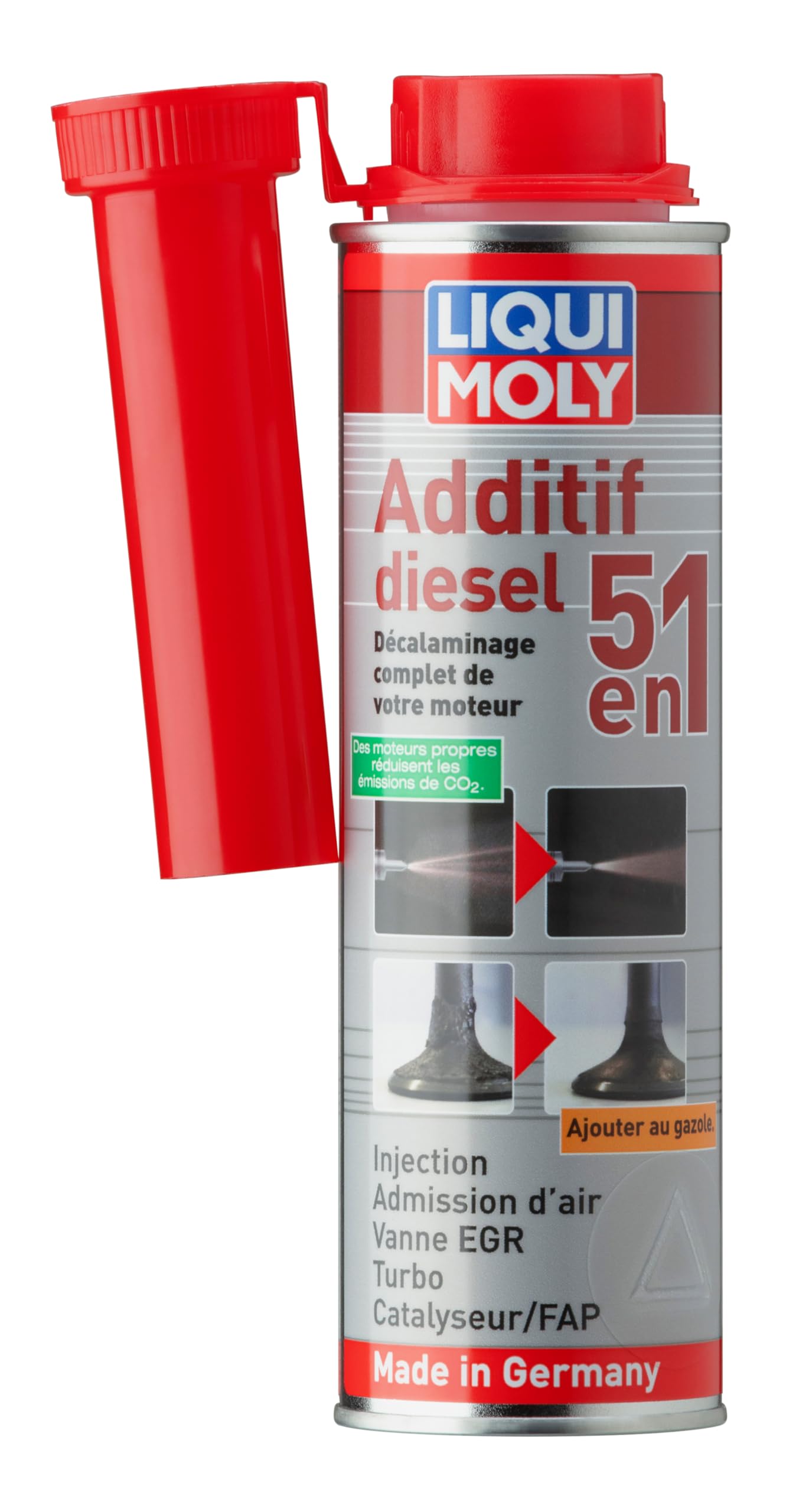 Additif Diesel 5 en 1 + Performances + Conducteurs + Routage + Améliore la puissance et la consommation + 1L + Traitemen