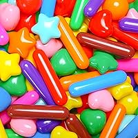 Vista 10 de Bolas para piscina de bolas STARBOLO para niños pequeños - Bolas de piscina de macaron a prueba de aplastamiento de plástico para niños pequeños