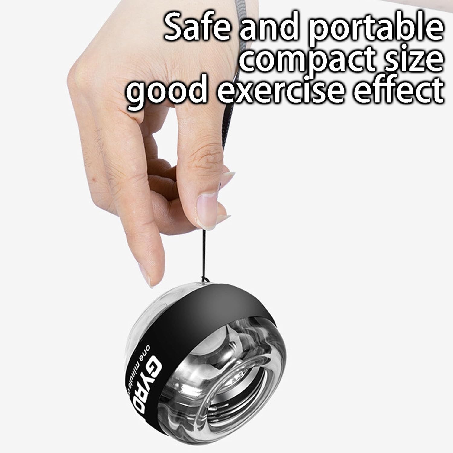Auto-Start Wrist Power Gyro Ball Gyroscopic Forearm Exerciser Hand Exerciser-for Forearm-Finger-Grip Strength Train-Wrist Power Balls-with Safety Rope-for Stronger Muscle