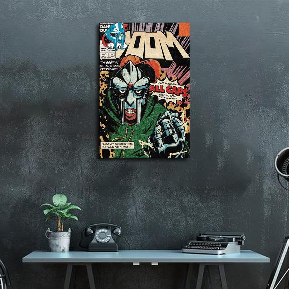 M.i.C MF DOOM POSTER ポスター L FACE MF Doom - Czarface - Hip Hop Poster (24 x 36 inches