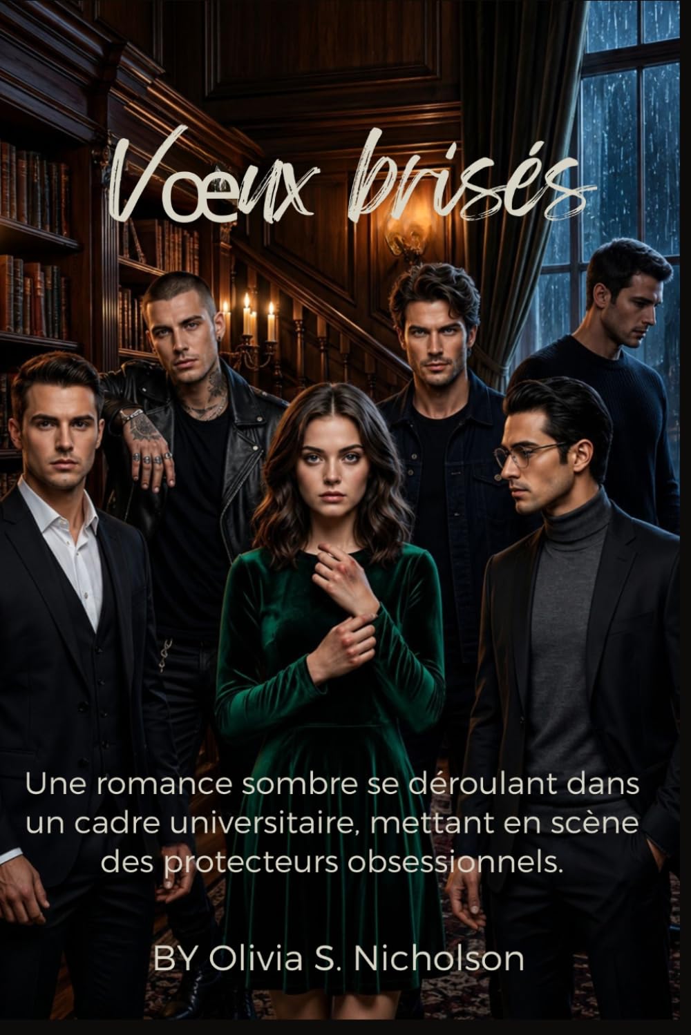 Vœux brisés: Une romance sombre se déroulant dans un cadre universitaire, mettant en scène des protecteurs obsessionnels.