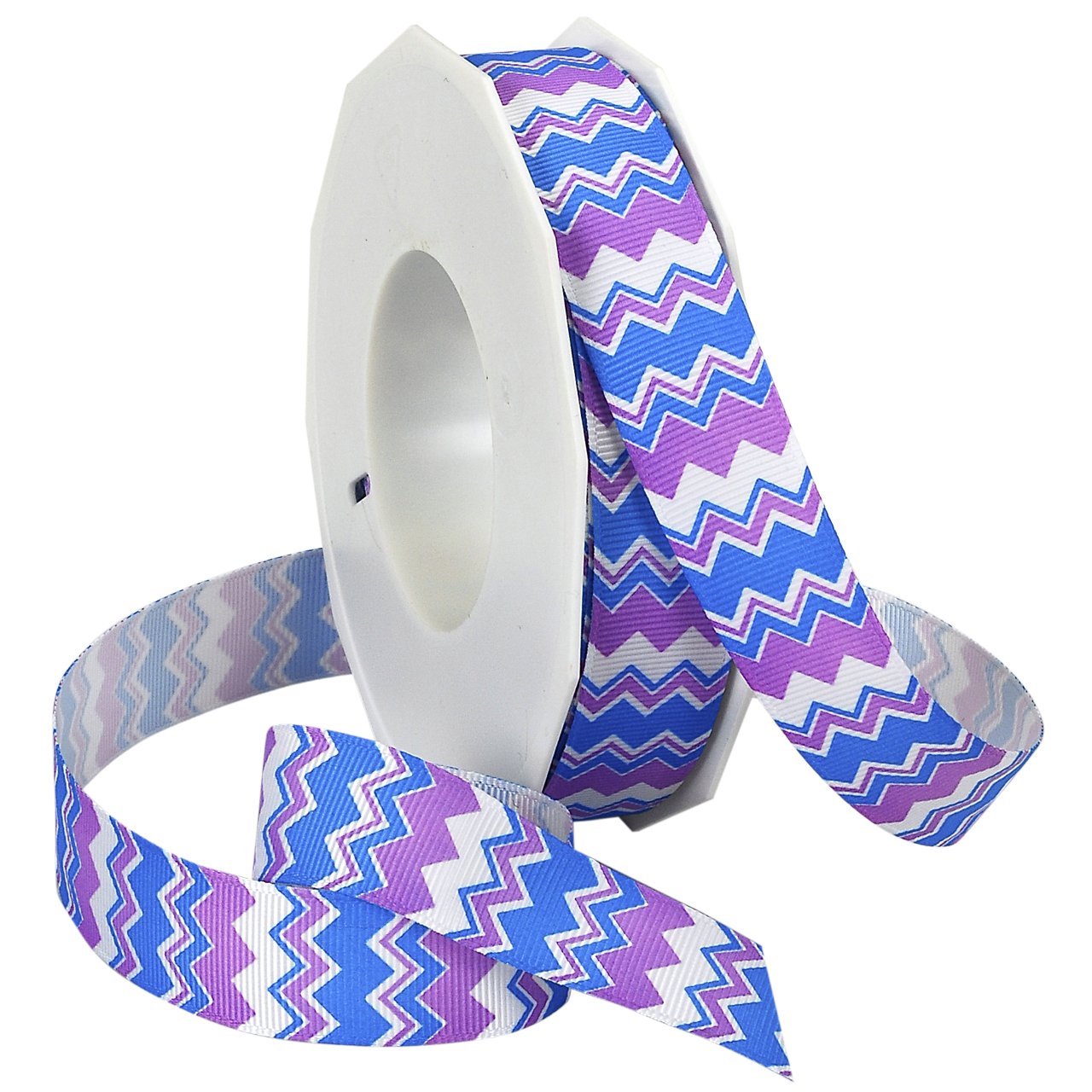 Ruban gros-grain imprimé chevron Morex Ribbon de haute qualité pour finitions parfaites