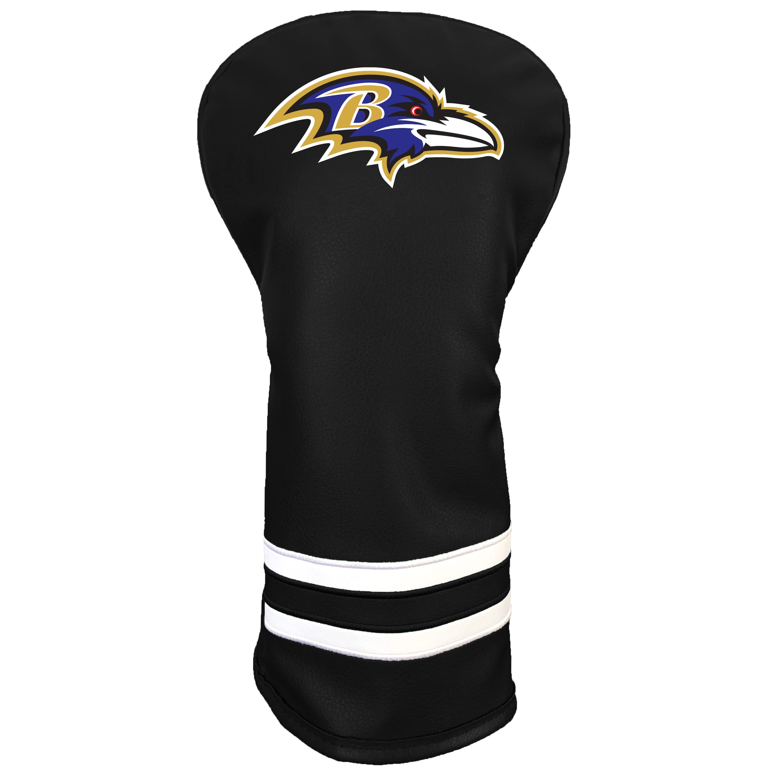 Team Golf NFL BALTIMORE RAVENS Vintage Driver Headcover - Printed Team Golf NFL Vintage Driver Golf Club Headcover, Form Fitting Design, Retro Design with Fleece Lining for Extra Club Protection โ image 1
