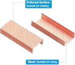 PATIKIL Acrylic Stapler Set, Portable Stylish Manual Effortless Desktop Stapler with 2000 Pcs 24/6 Staples for Classroom Home Office Desk, Rose Gold