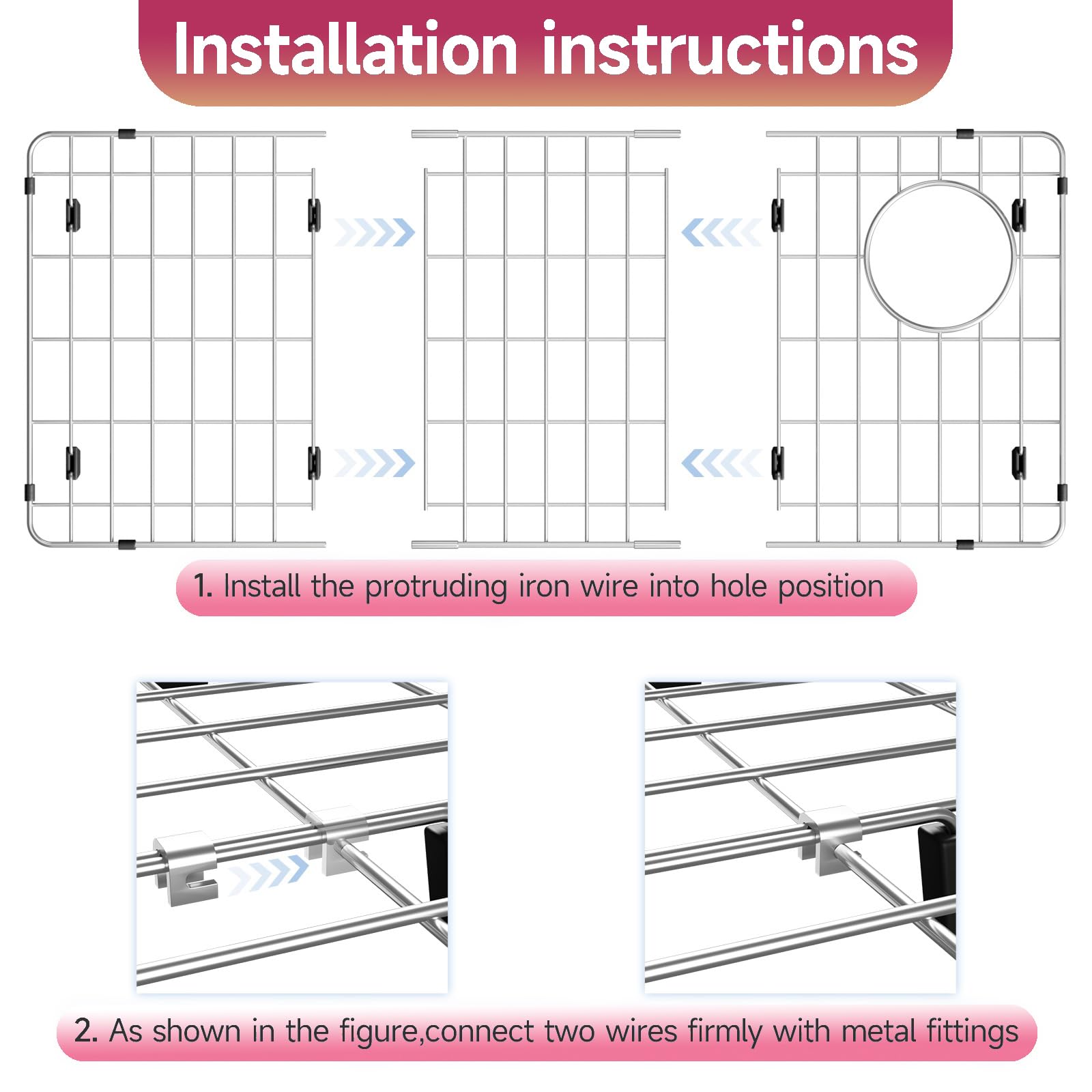 Amazon.co.jp: DPZM ステンレススチール シンクラック シンクの底用