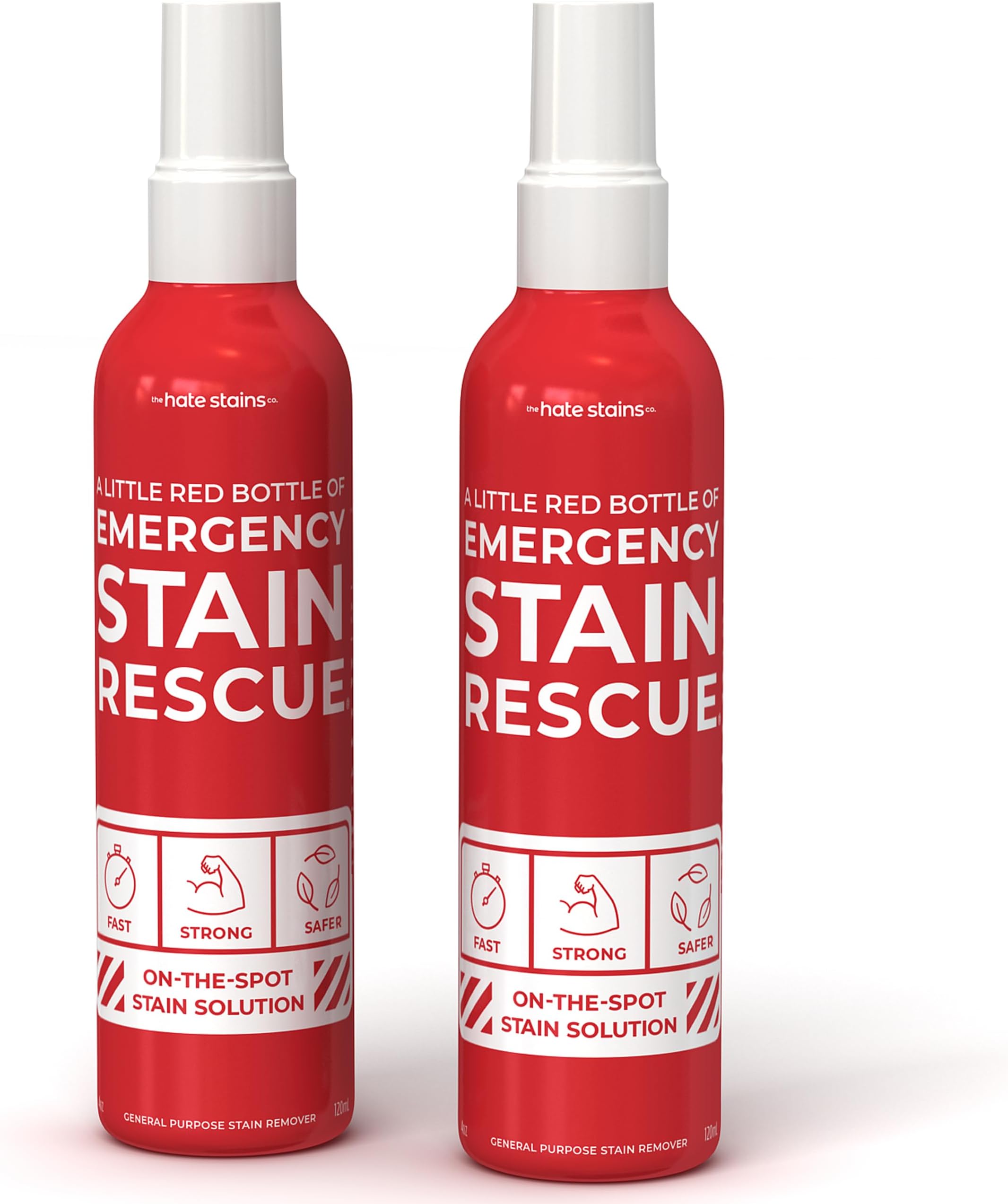 Stain Remover Spray - For Wine & Coffee - Blood Stain Remover Clothes & Laundry - Carpet Cleaner Spray with No Added Phosphates - 2 x 4 Fl Oz