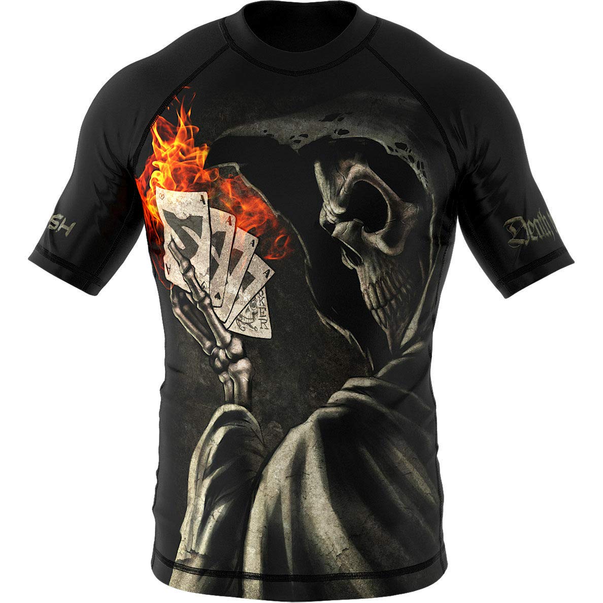 SMMASH The Choker Rashguard T-Shirt Fonctionnel à Manches Courtes pour Homme, Respirant et léger, Haut de Sport pour MMA, Krav MAGA, BJJ, K1, Coupe ajustée, fabriqué dans l'UE